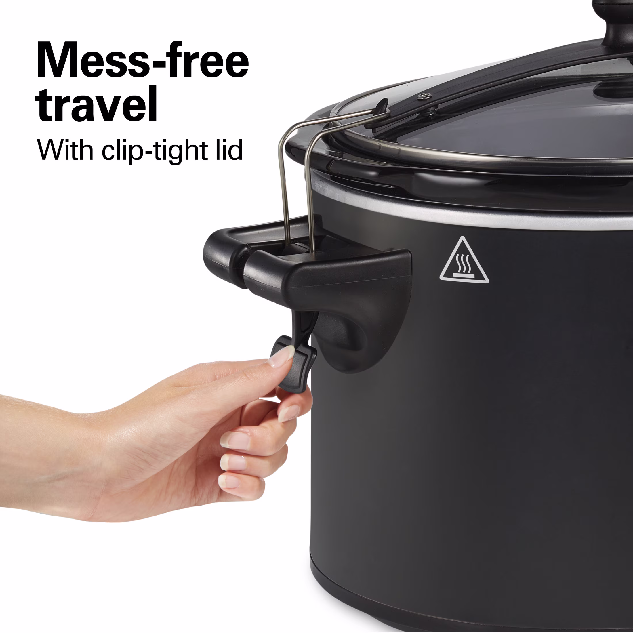 Hamilton Beach 6 Qt Programmable Slow Cooker, MealTime and Defrost Modes, Includes Temperature Probe, Ready, Set, Dinner, Matte Black - Image 4