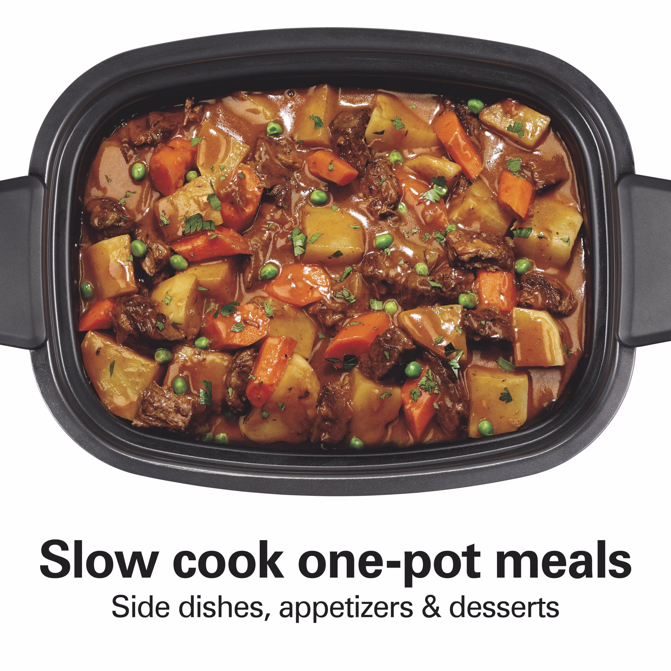 Hamilton Beach 9-in-1 Multi Cooker, 6 Qt Searing Slow Cooker, Nonstick Aluminum Crock with Removable Pot, Black - Image 3