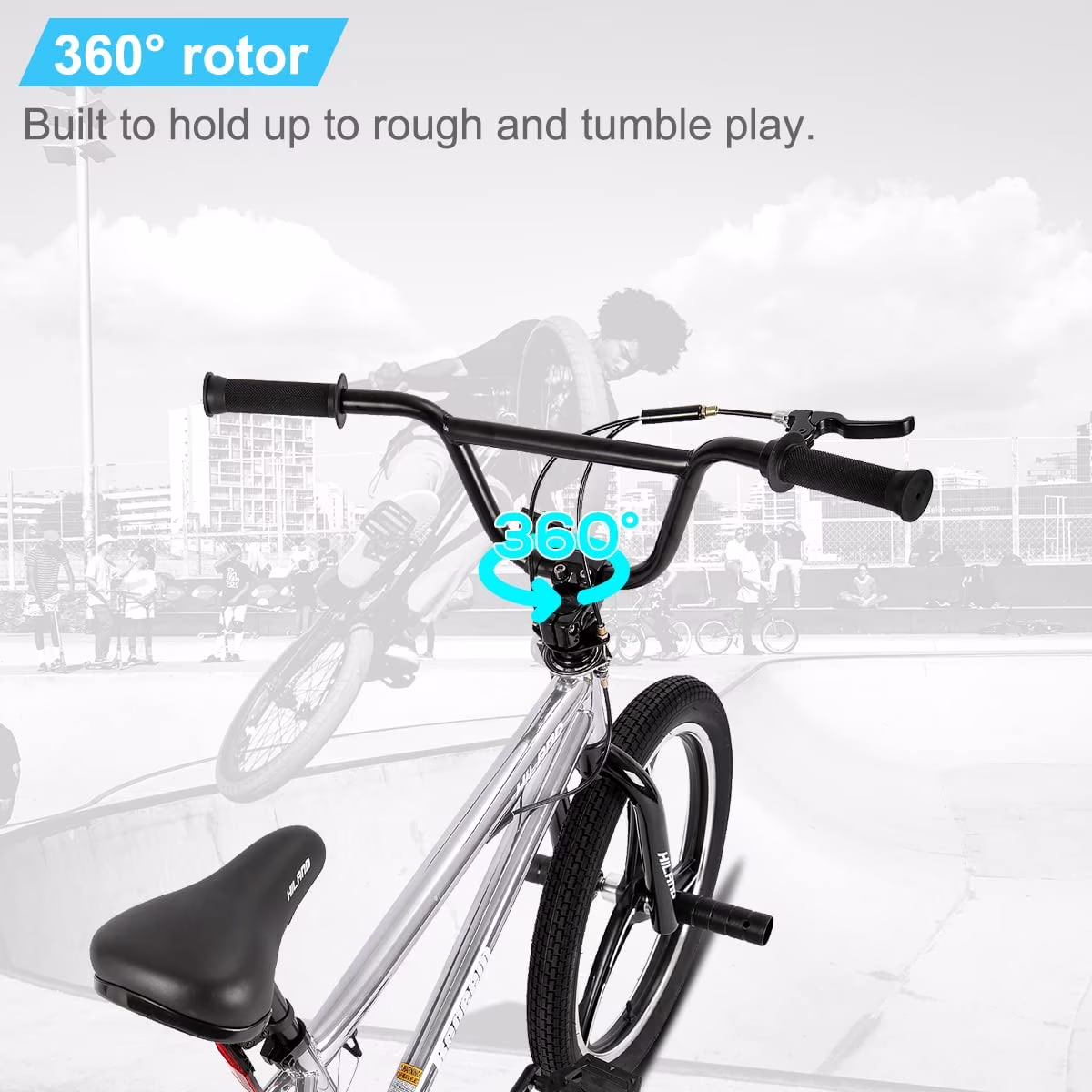 Hiland 20 Inch Boys' or Girls' BMX Bike, Kids' Bicycle - Image 3