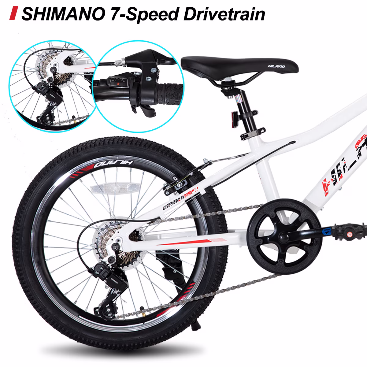 HILAND 20-inch V-Brake 7-Speed Urban Commuter Bike - Image 5