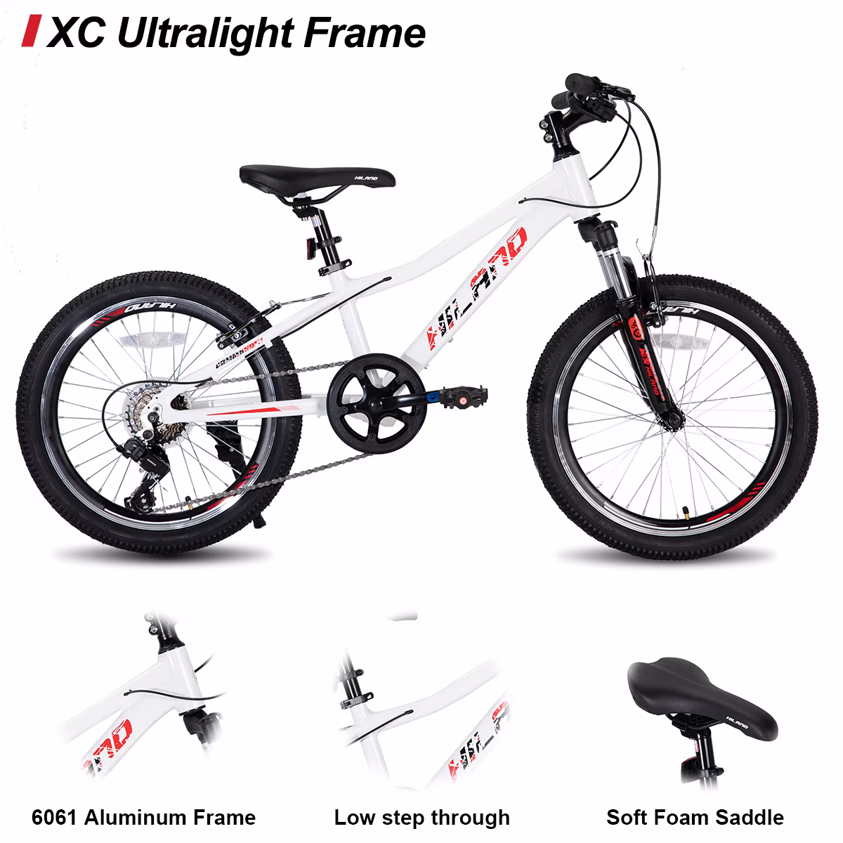 HILAND 20-inch V-Brake 7-Speed Urban Commuter Bike - Image 2