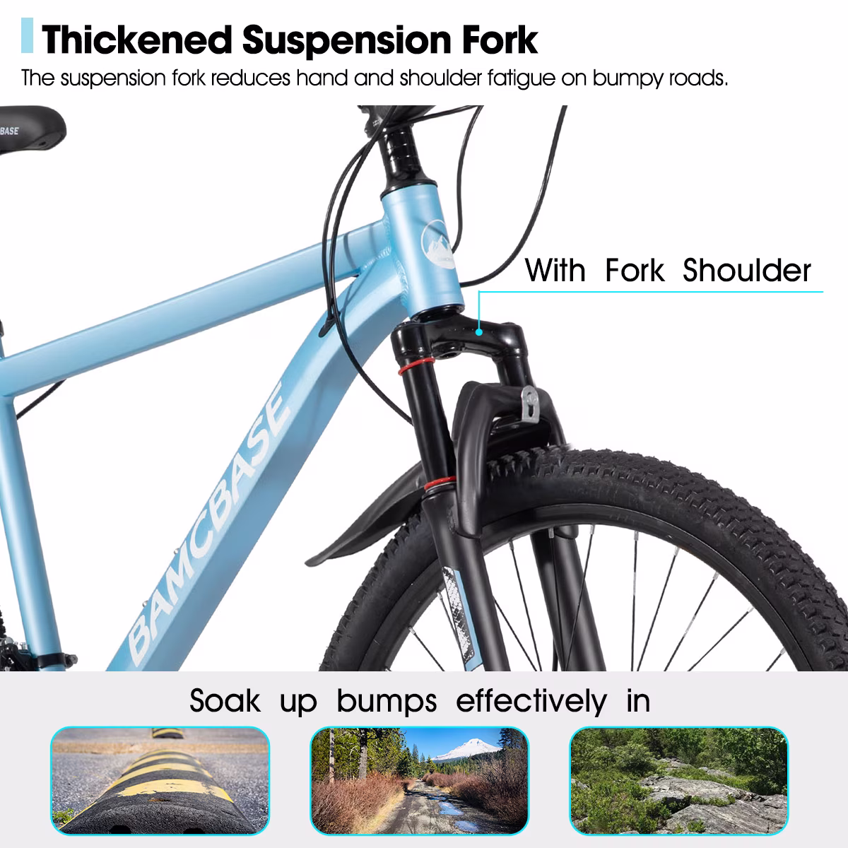 HILAND 26 Inch Mountain Bike, Mens and Womens Aluminum Frame MTB with 21 Speeds, Dis Brake, Hardtail Bicycle for Adults - Image 2