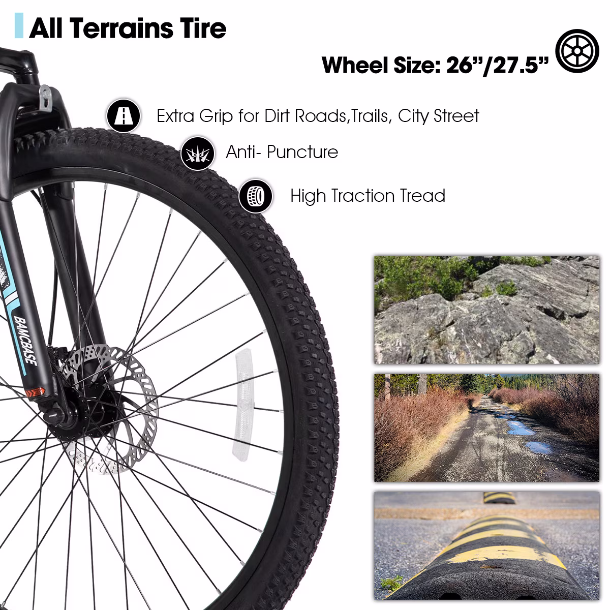 HILAND 26 Inch Mountain Bike, Mens and Womens Aluminum Frame MTB with 21 Speeds, Dis Brake, Hardtail Bicycle for Adults - Image 5