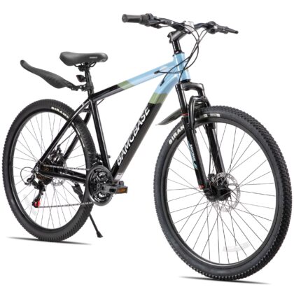 HILAND 27.5 Inch Mountain Bike, Mens and Womens Aluminum Frame MTB with 21 Speeds, Dis Brake, Hardtail Bicycle for Adults