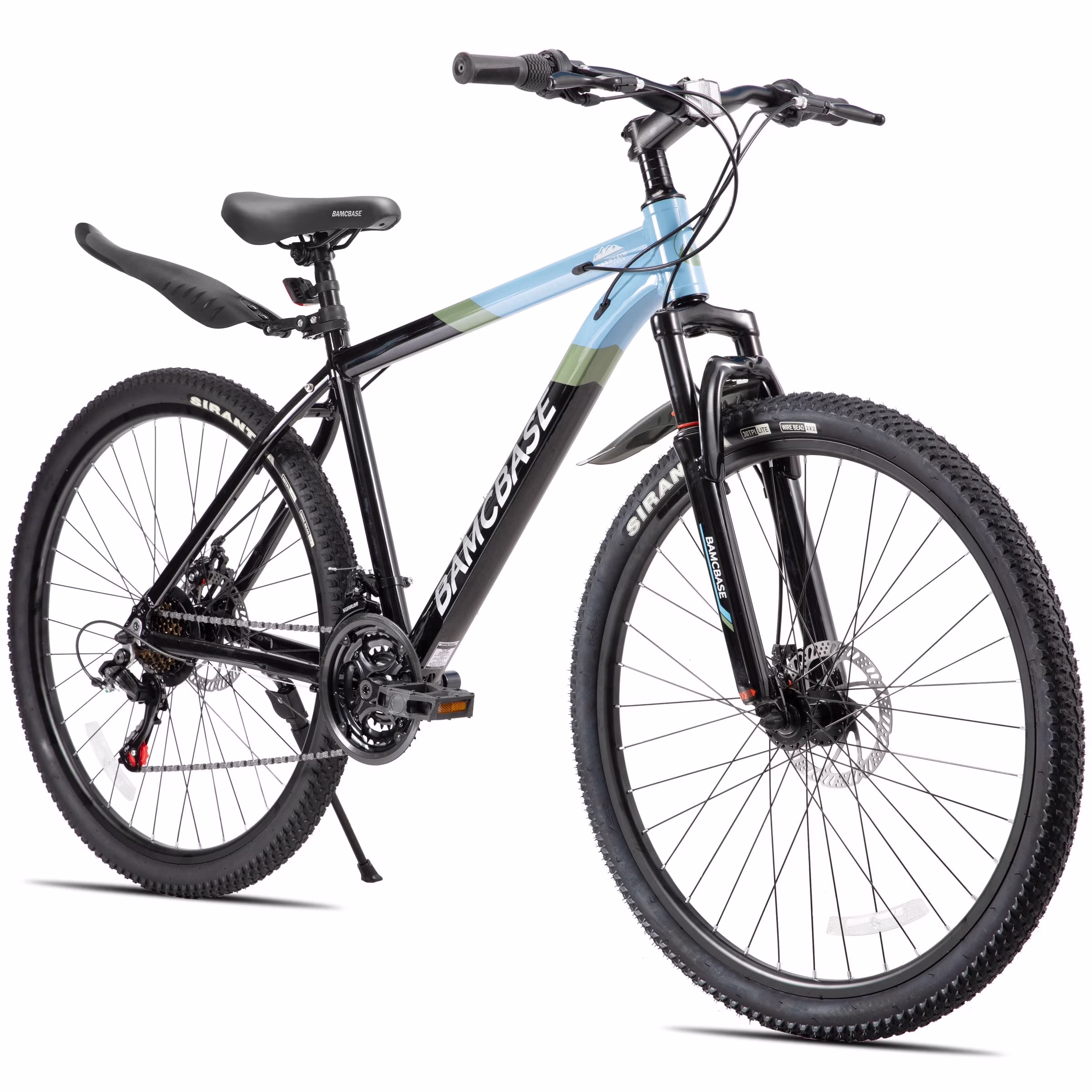 HILAND 27.5 Inch Mountain Bike, Mens and Womens Aluminum Frame MTB with 21 Speeds, Dis Brake, Hardtail Bicycle for Adults