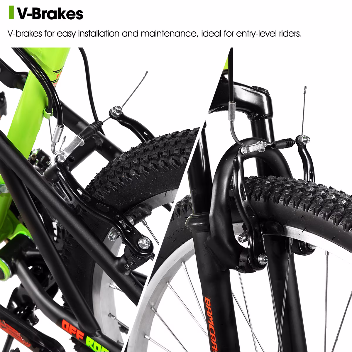 Hiland Full Suspension Mens Mountain Bike, 18-Speed, 26 Inch Wheel, V-Brakes Bike for Men Womens Adult Bicycle - Image 5