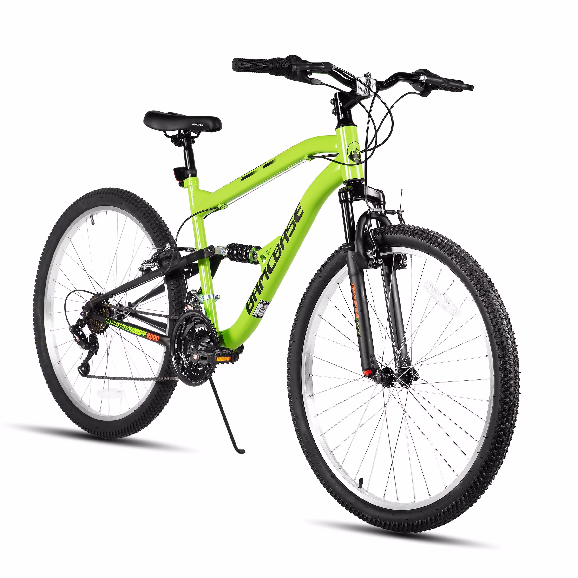 Hiland Full Suspension Mens Mountain Bike, 18-Speed, 26 Inch Wheel, V-Brakes Bike for Men Womens Adult Bicycle