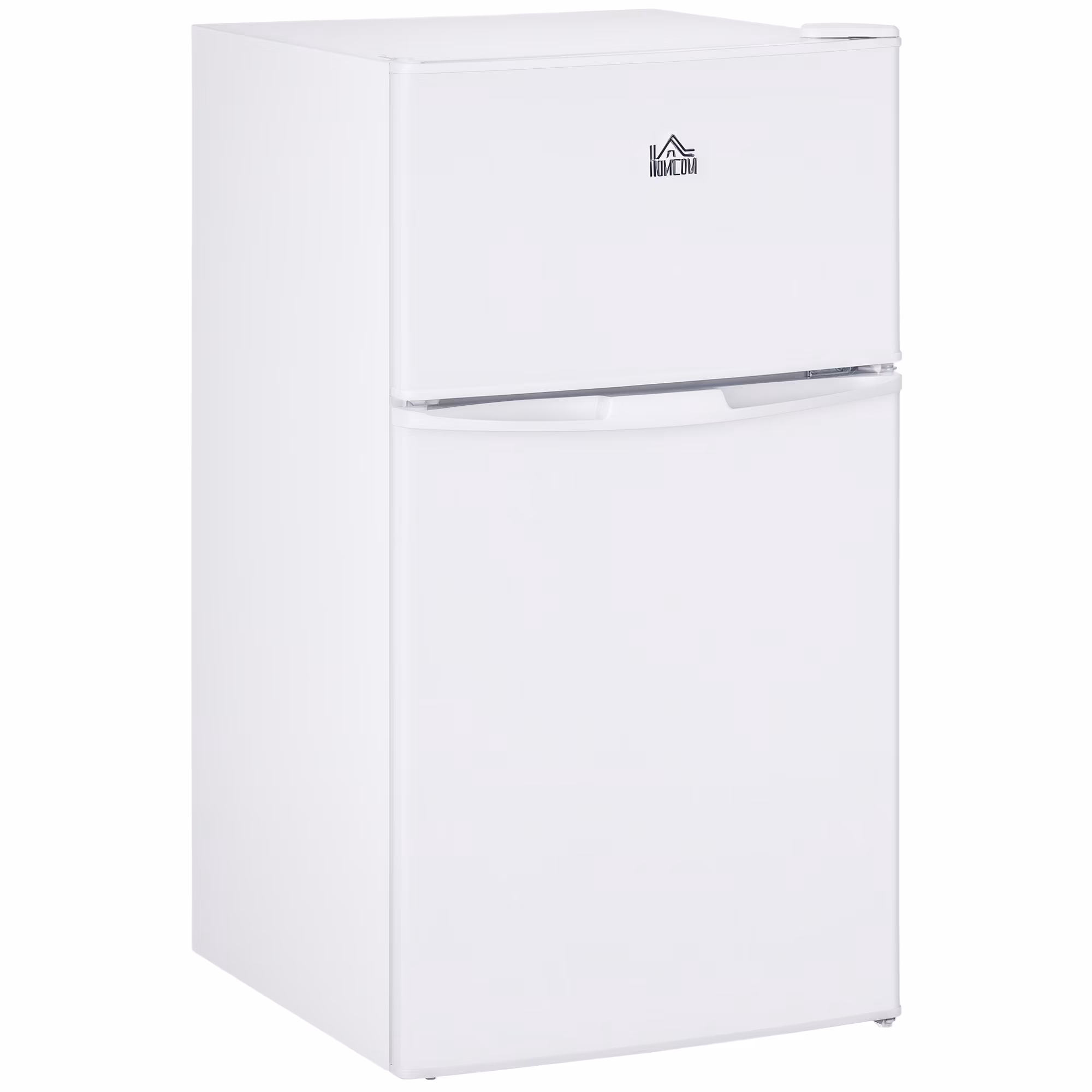 HOMCOM Adjustable Thermostat Refrigerators, Steel/Plastic White