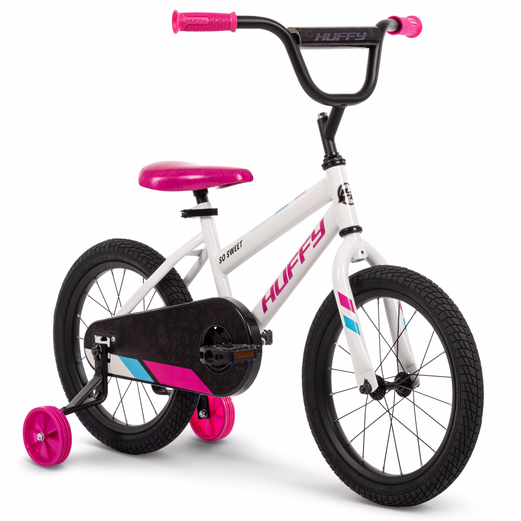 Huffy 16” So Sweet Kids’ Bike, Fits Riders 42”-48”, White/Pink, Youth, Girls - Image 5