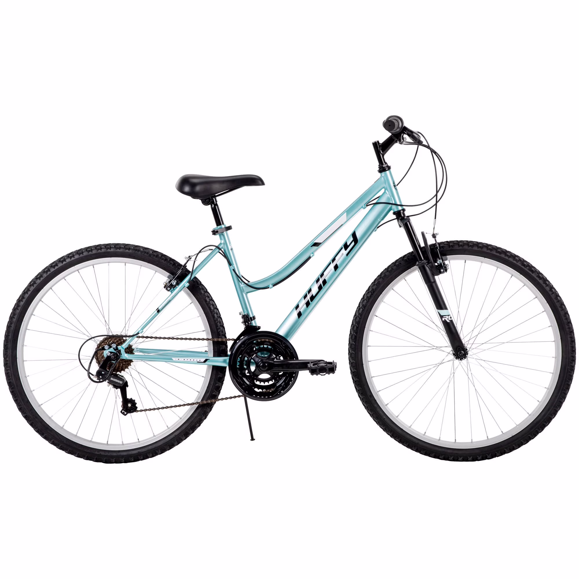 Huffy 26" Rock Creek Mountain Bike, Fits Riders 60"+, Teal, Adult, Women's