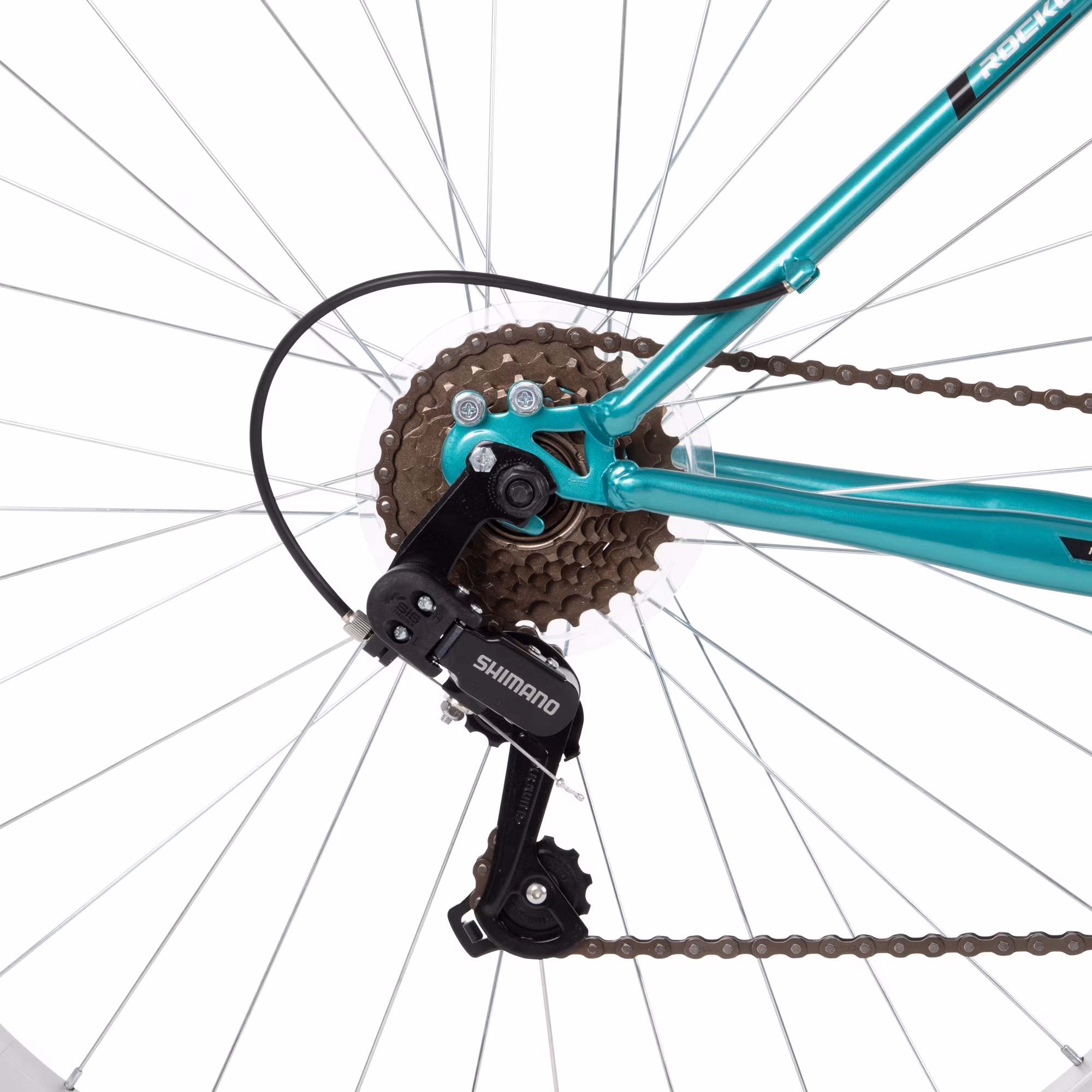 Huffy 29" Rock Creek Mountain Bike, Fits Riders 60"+, Teal, Adult, Women's - Image 4