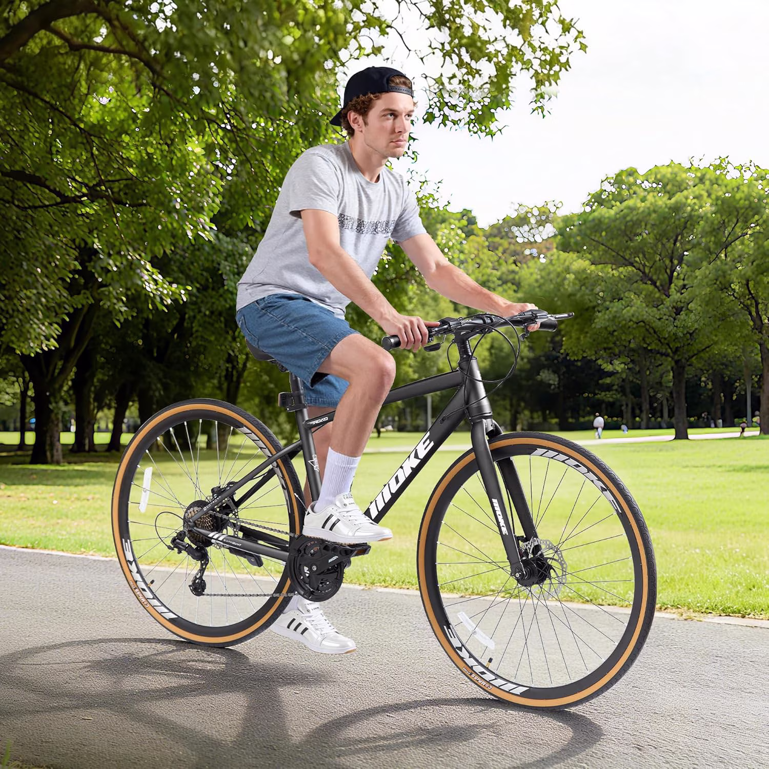Hybrid Bike for Adults, Akaber 24-Speed 700C Road Bike for Men, Lightweight Adult Bicycle - Image 5