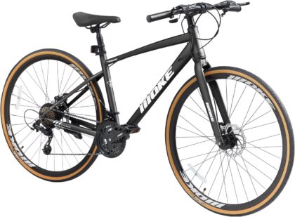 Hybrid Bike for Adults, Akaber 24-Speed 700C Road Bike for Men, Lightweight Adult Bicycle
