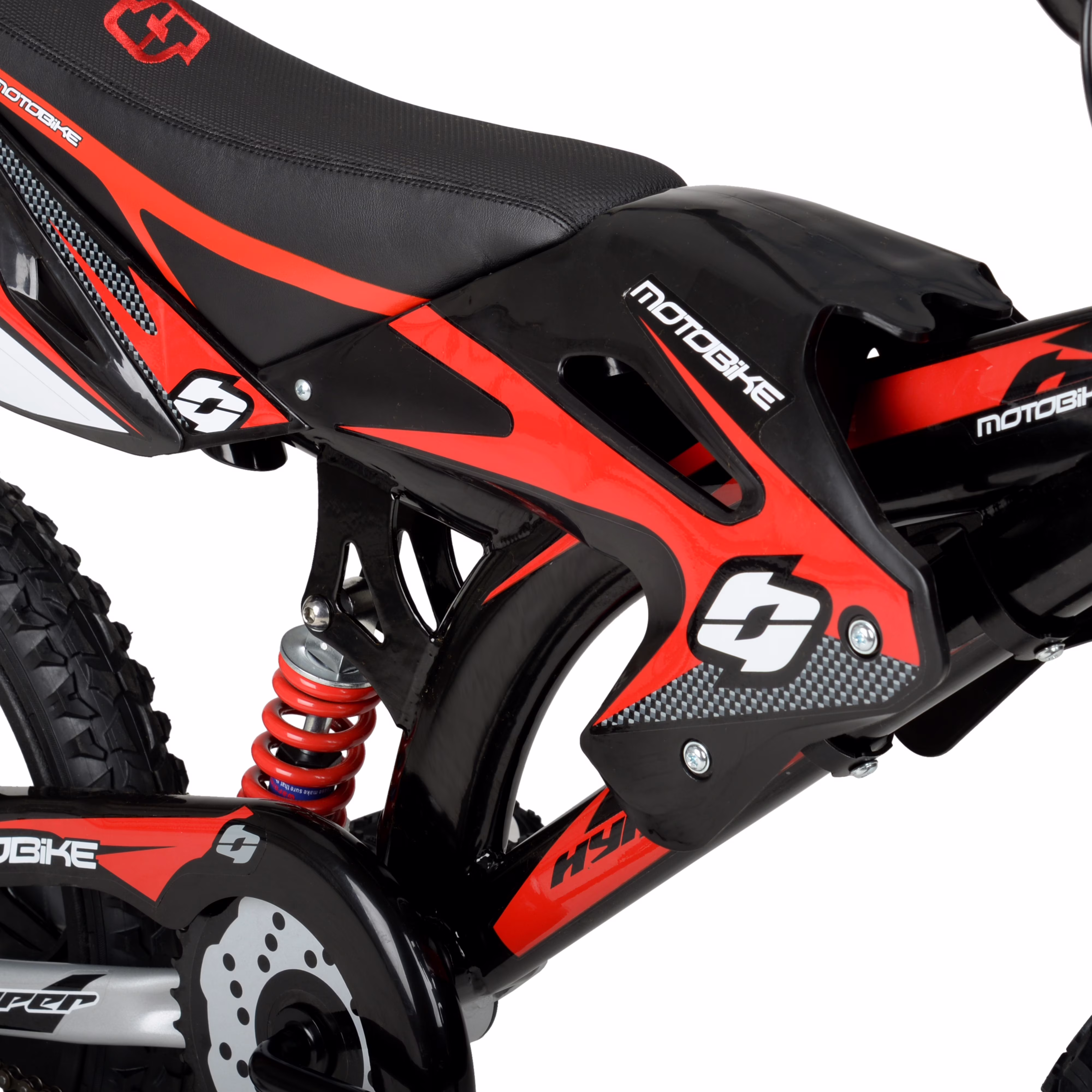 Hyper Bicycles 16" Moto Bike, Children Ages 5-7, Black/Red - Image 2