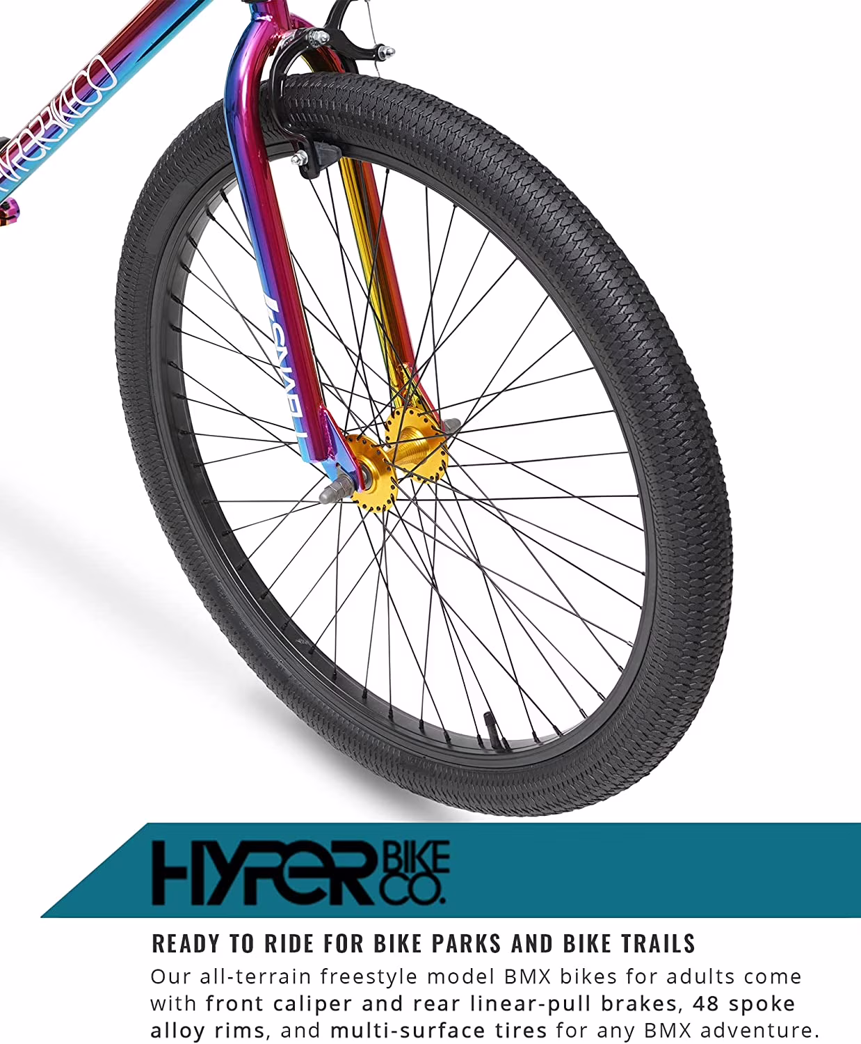 Hyper Bicycles 26" Jet Fuel BMX Bike, Adult Ages 14+, Jet Fuel - Image 3
