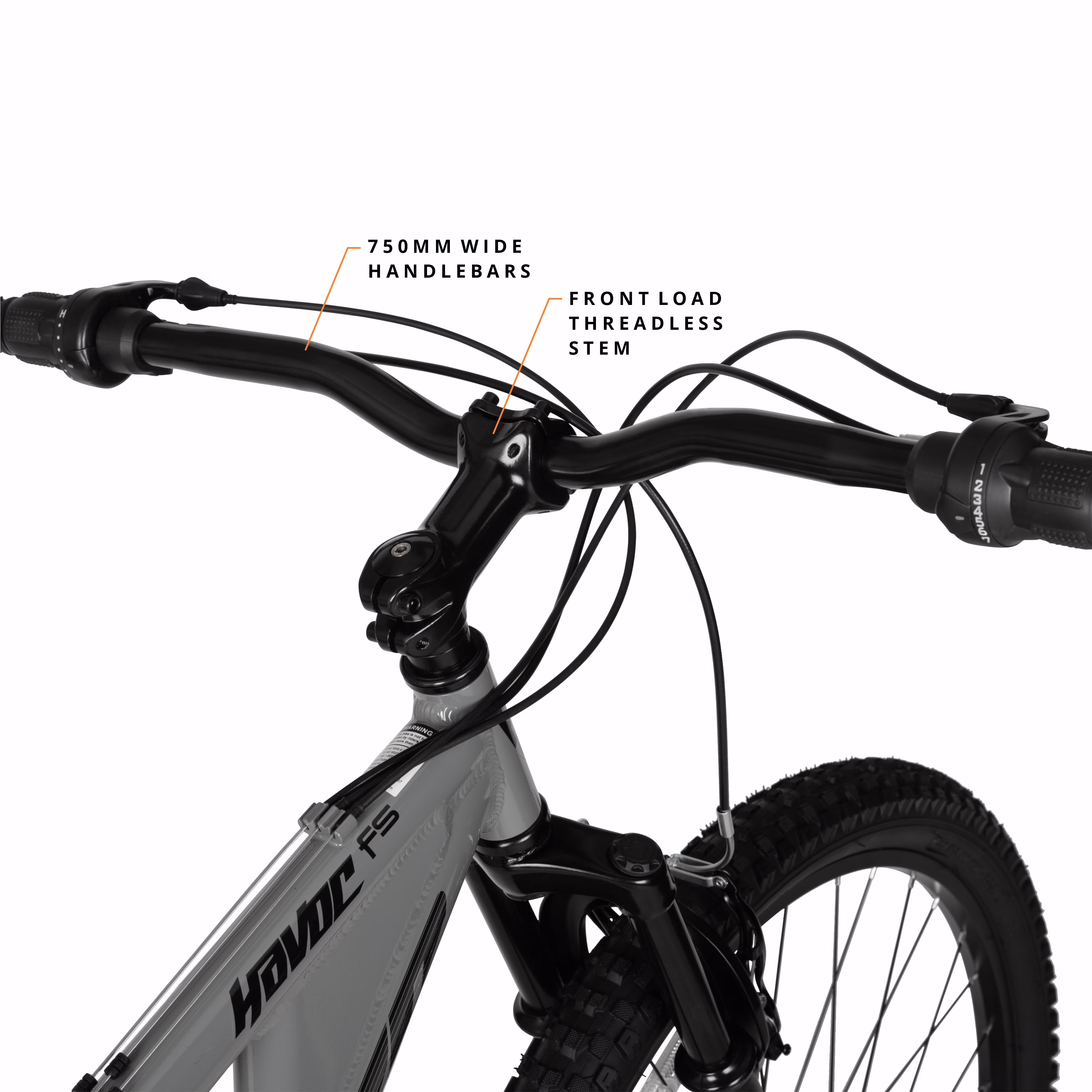 Hyper Bicycles 29" Men's Havoc Mountain Bike, Adult Ages 14+, Gray - Image 4