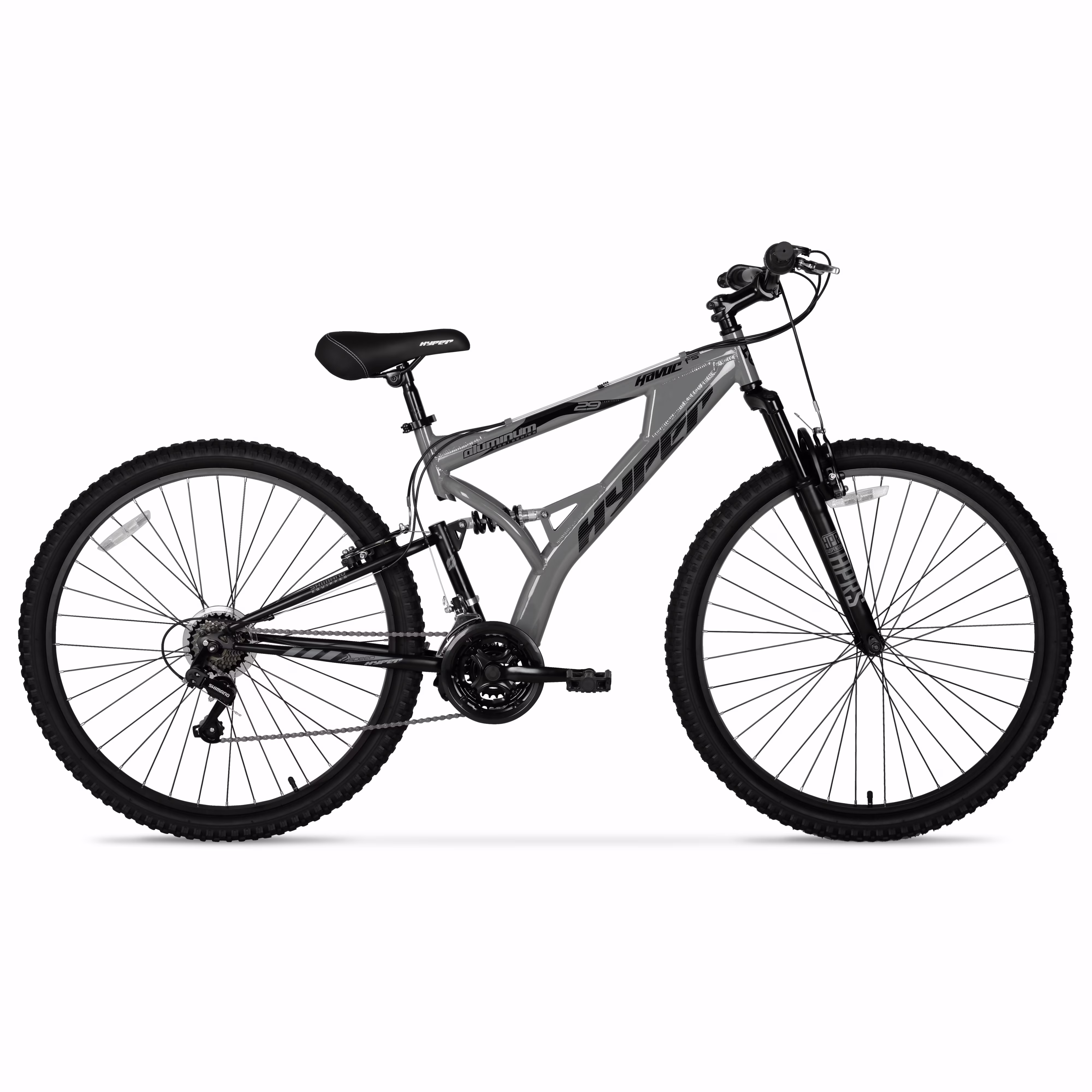Hyper Bicycles 29" Men's Havoc Mountain Bike, Adult Ages 14+, Gray