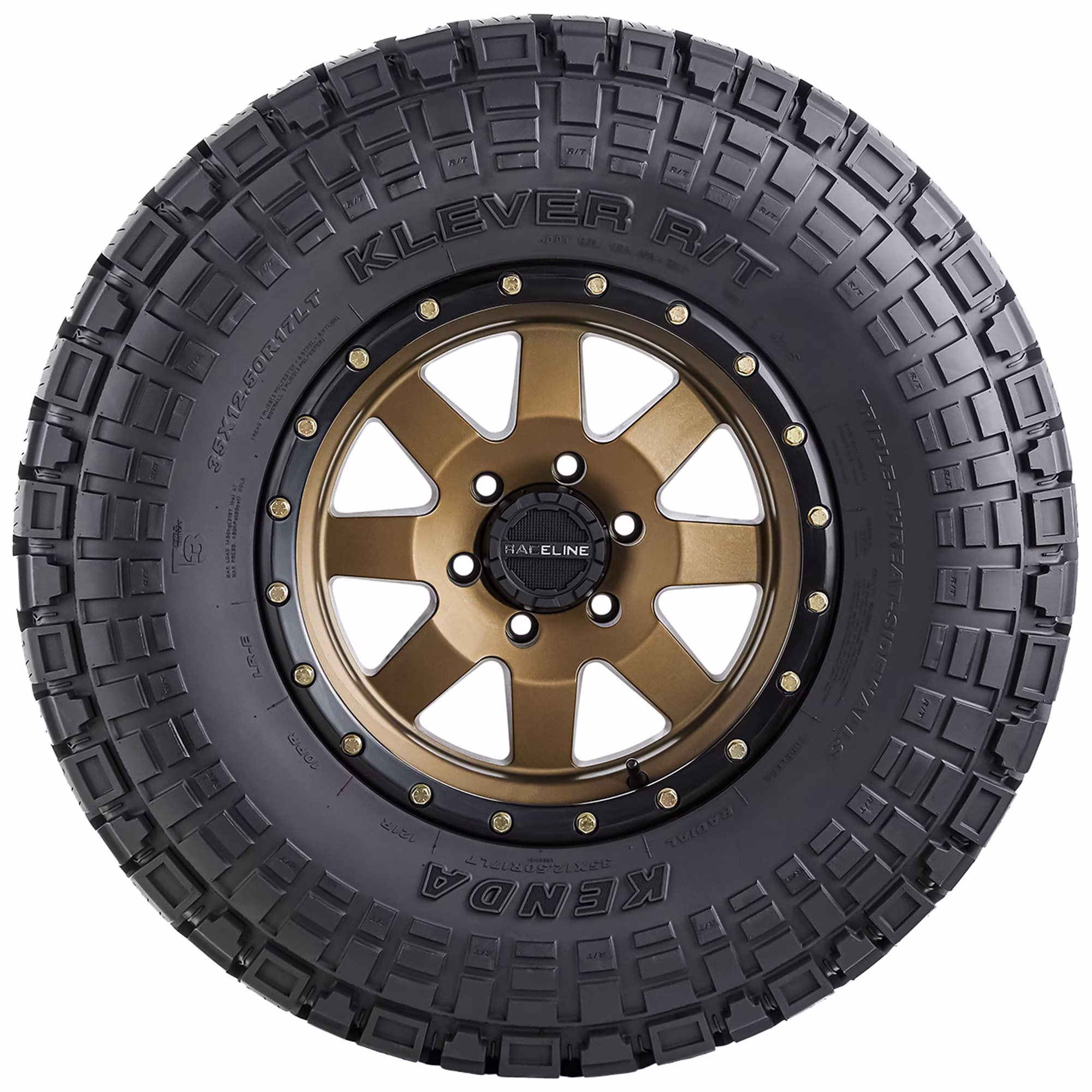 Kenda Klever R/T KR601 Rugged Terrain LT35X10.50R17 121R D Light Truck Tire - Image 4