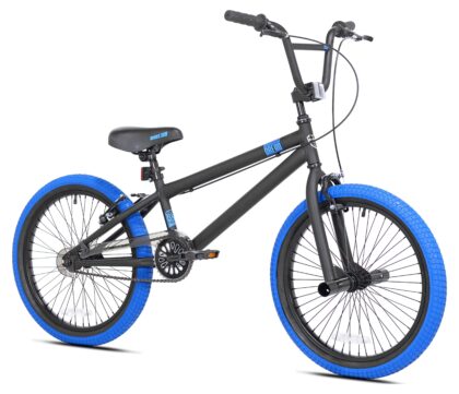 Kent Bicycles Dread Boys' 20" BMX Kids Bike, Fits Rider 4'2"-5', Blue/Black