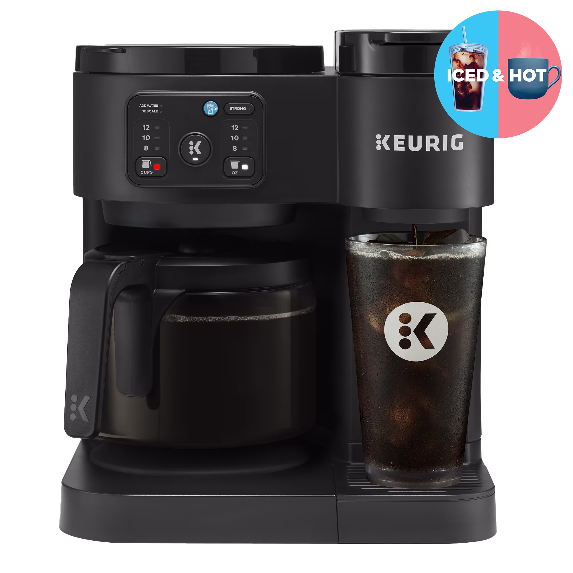 Keurig K-Duo Essentials Hot & Iced Single Serve K-Cup Pod & Carafe Coffee Maker, Gen 2