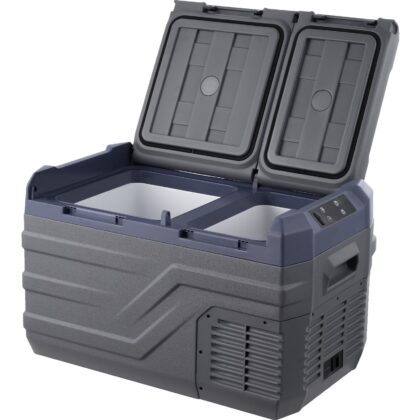 KFFKFF 12V Car Refrigerator, 25QT Electric Cooler DC/AC, -4℉~68℉, Freezer Fridge Cooler APP Control Camping, RV, and Outdoor Use