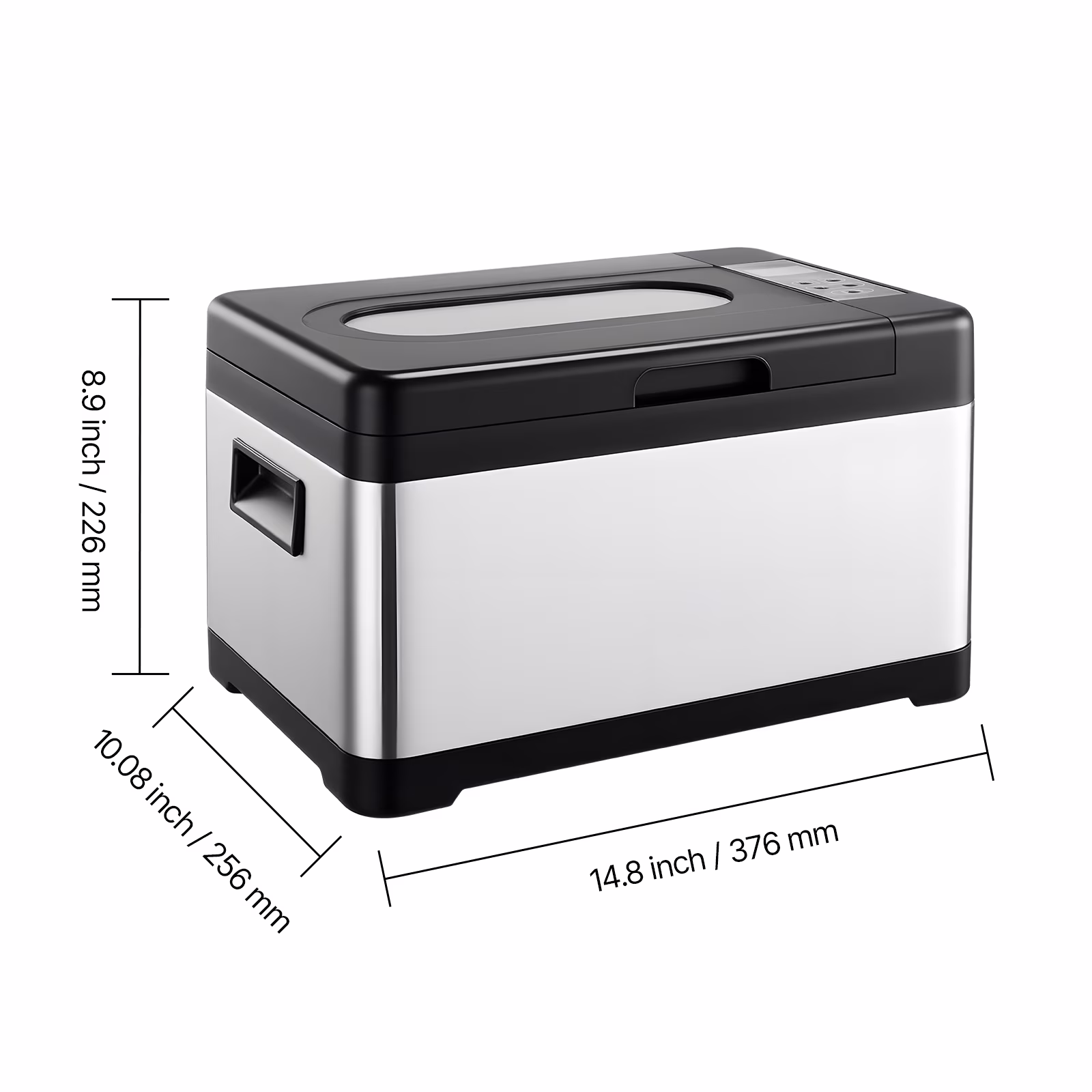 KFFKFF 800W Sous Vide Cooker with LED Display, Precision Temperature & Timer Control, Glass Lid, All-in-One Cooking Pot for Home Use - Image 3
