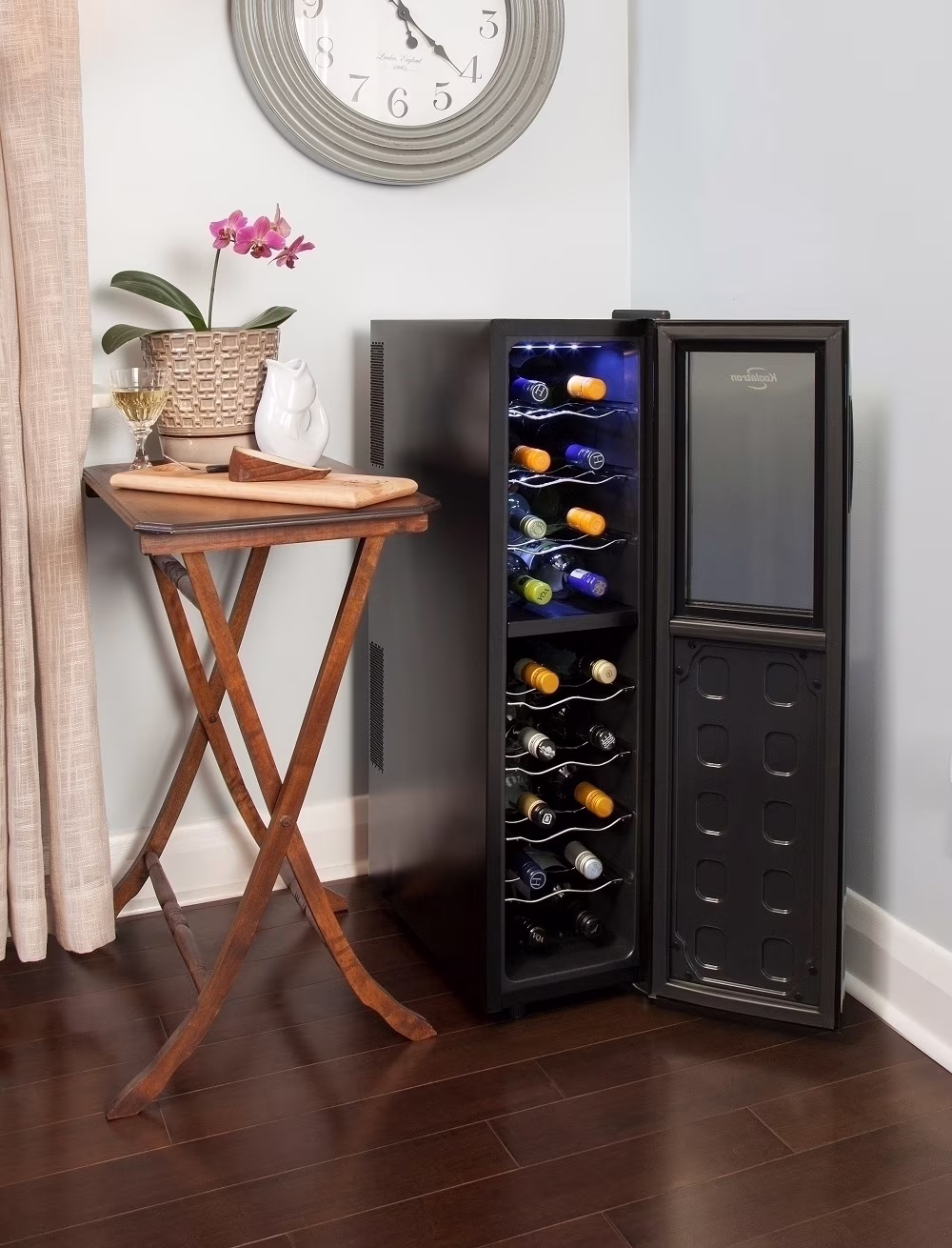 Koolatron 18 Bottle Slim Dual Zone Wine Cooler Freestanding Wine Fridge - Image 5