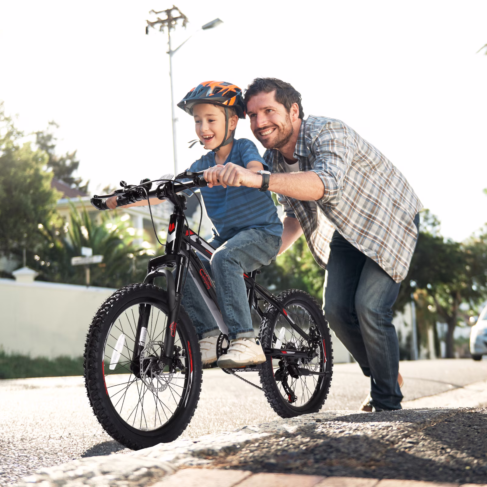 Ktaxon 20" Mountain Bike, 7 Speed Bike with Disc Brakes, Black - Image 4