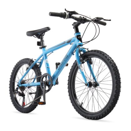 Ktaxon 20in Mountain Bike 7 Speed with Steel Frame, V Brake, Blue