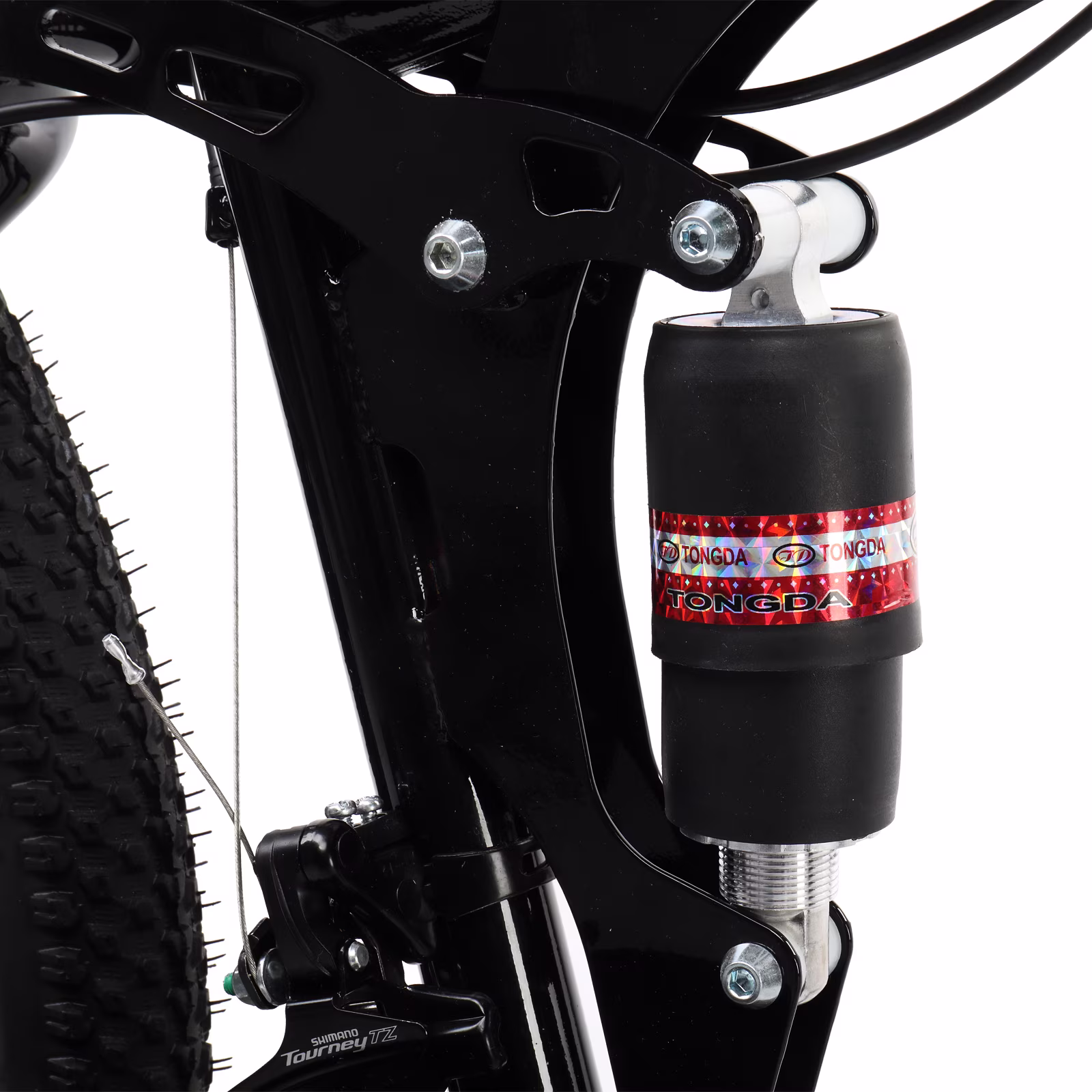 Ktaxon 26" Foldable Mountain Bike, Shimano 21 Speed, Front Rear Full Shock Absorption, Disc Brake Adult Bicycle - Image 4