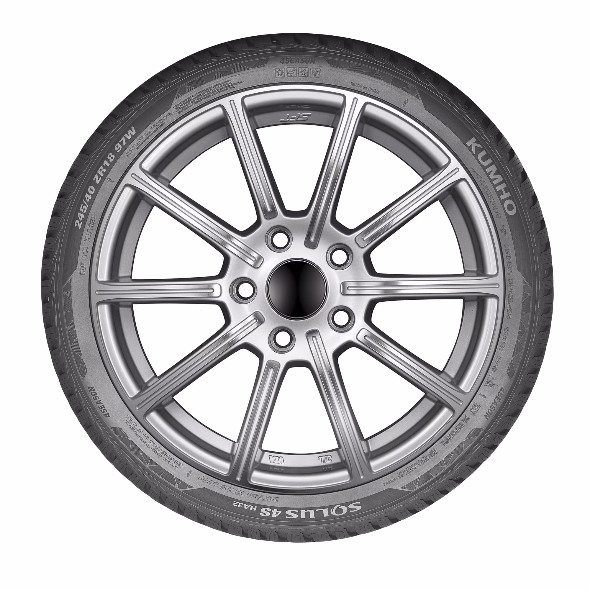 Kumho Solus HA32 All Weather 215/55R18 99V XL Passenger Tire - Image 3
