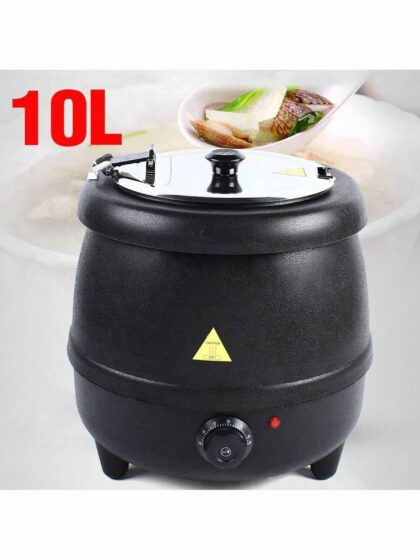 Large 10L Commercial Electric Slow Cooker Soup Pot Non-Stick Heavy Duty Stock Pot Kitchen Restaurant Catering Appliance,50813154
