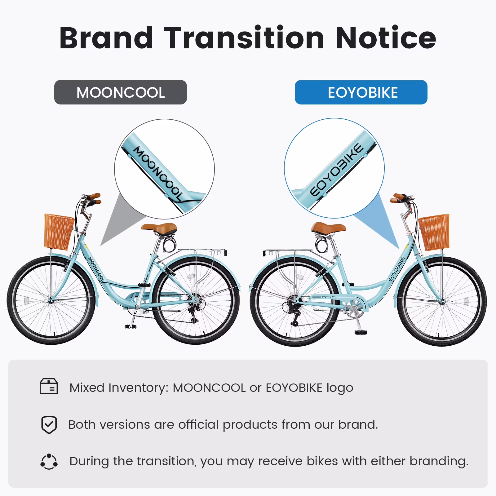 Lilypelle 24/26inch Beach Cruiser Bicycle for Women, 7 Speed Step Through Adult Commute Bike with Basket & Rack,Cyan - Image 4