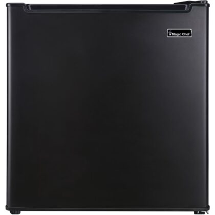 Magic Chef 1.7 Cu ft One-Door No Freezer Mini Fridge, Black, E-Star