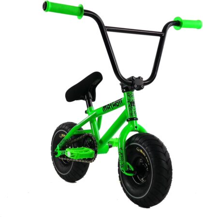 Mayhem Fat Tire Mini BMX RIOT Toxic Green 1 Piece Crank 10" Mini BMX Newest Model Trick Bike