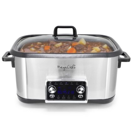 MegaChef 8 Quart 12-in-1 Deluxe Multi Cooker with Sous Vide and Multi-Functions