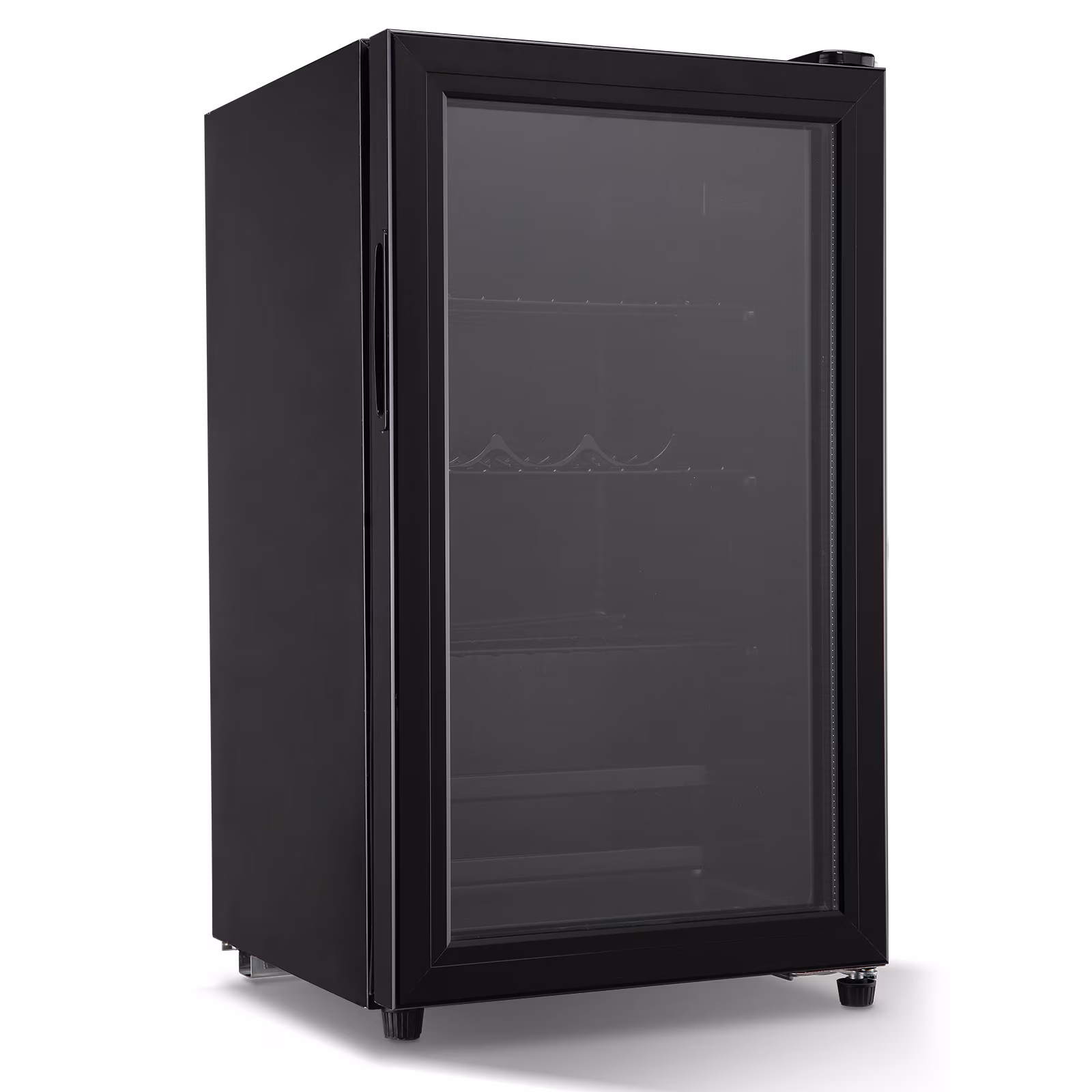 Mini Fridge 120 Can Beverage Refrigerator Cooler, 3.2 Cu.Ft Drink Fridge for Soda Wine Beer, Adjustable Temperature,Black