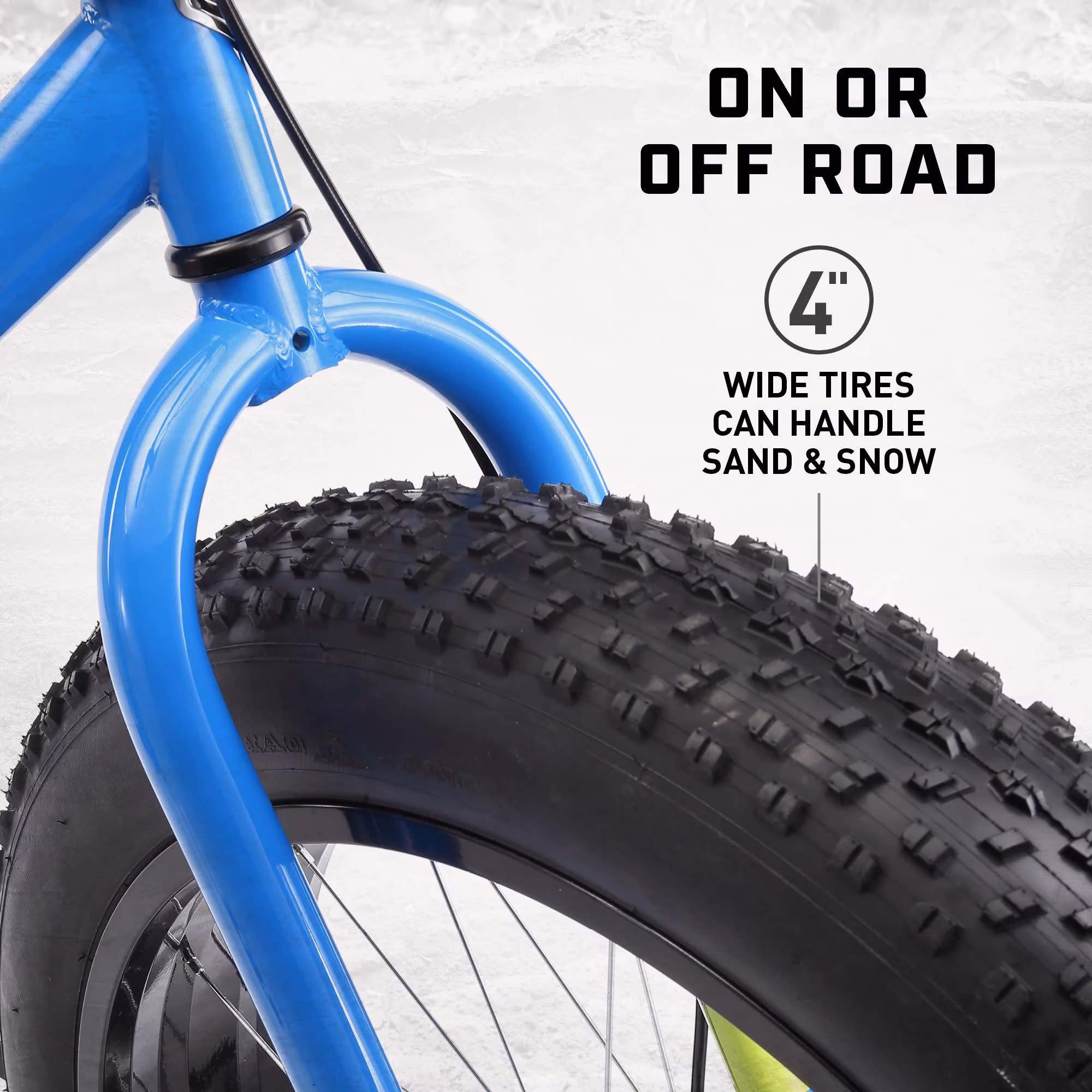 Mongoose Dolomite Adult Fat Tire Mountain Bike, 26-Inch Wheels, Light Blue - Image 4