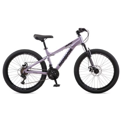 Mongoose Grafton Mountain Bike, 24-Inch Wheel, 21 Speeds, Purple