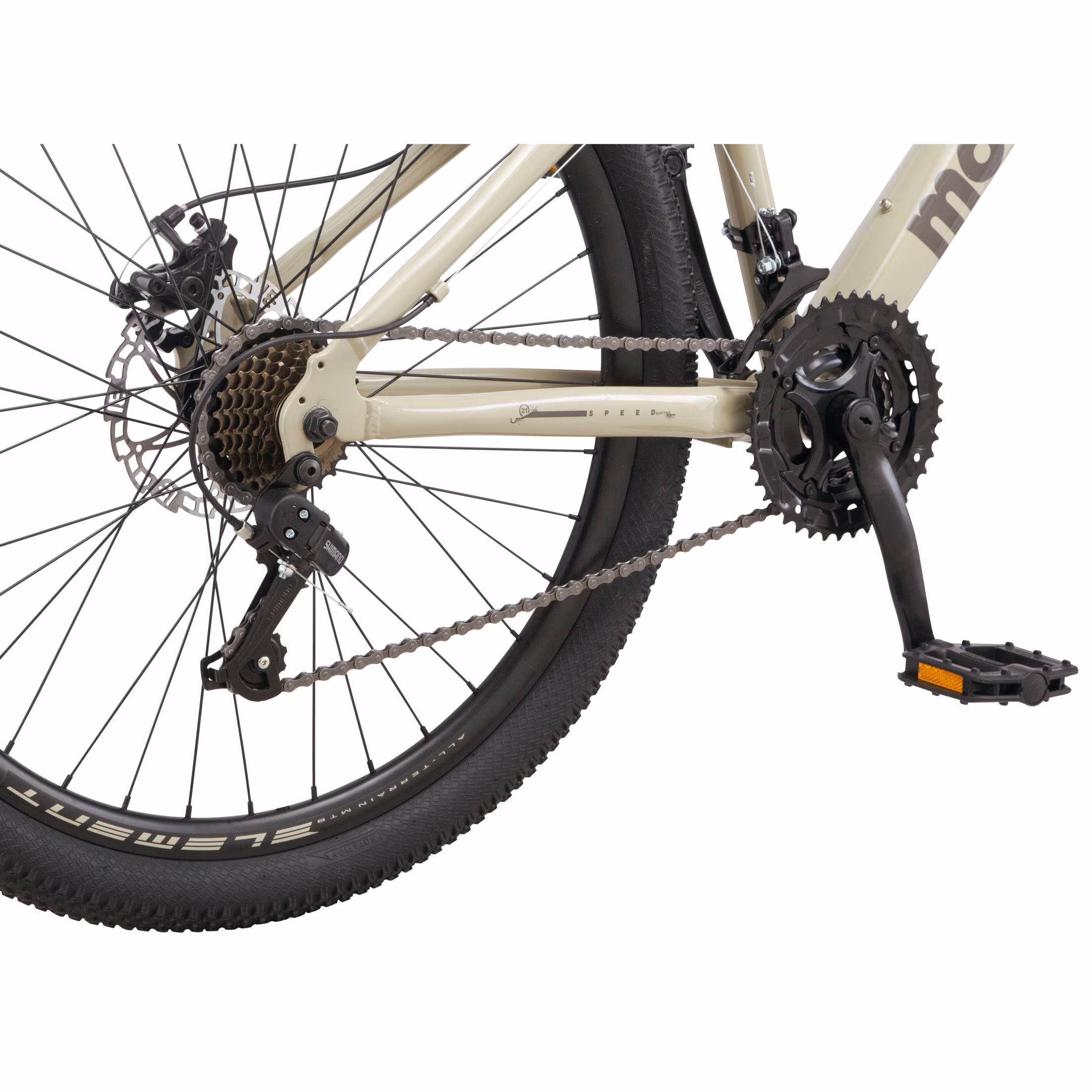 Mongoose Grafton Mountain Bike, 26 Inch Wheel, 21 Speeds, Tan - Image 2
