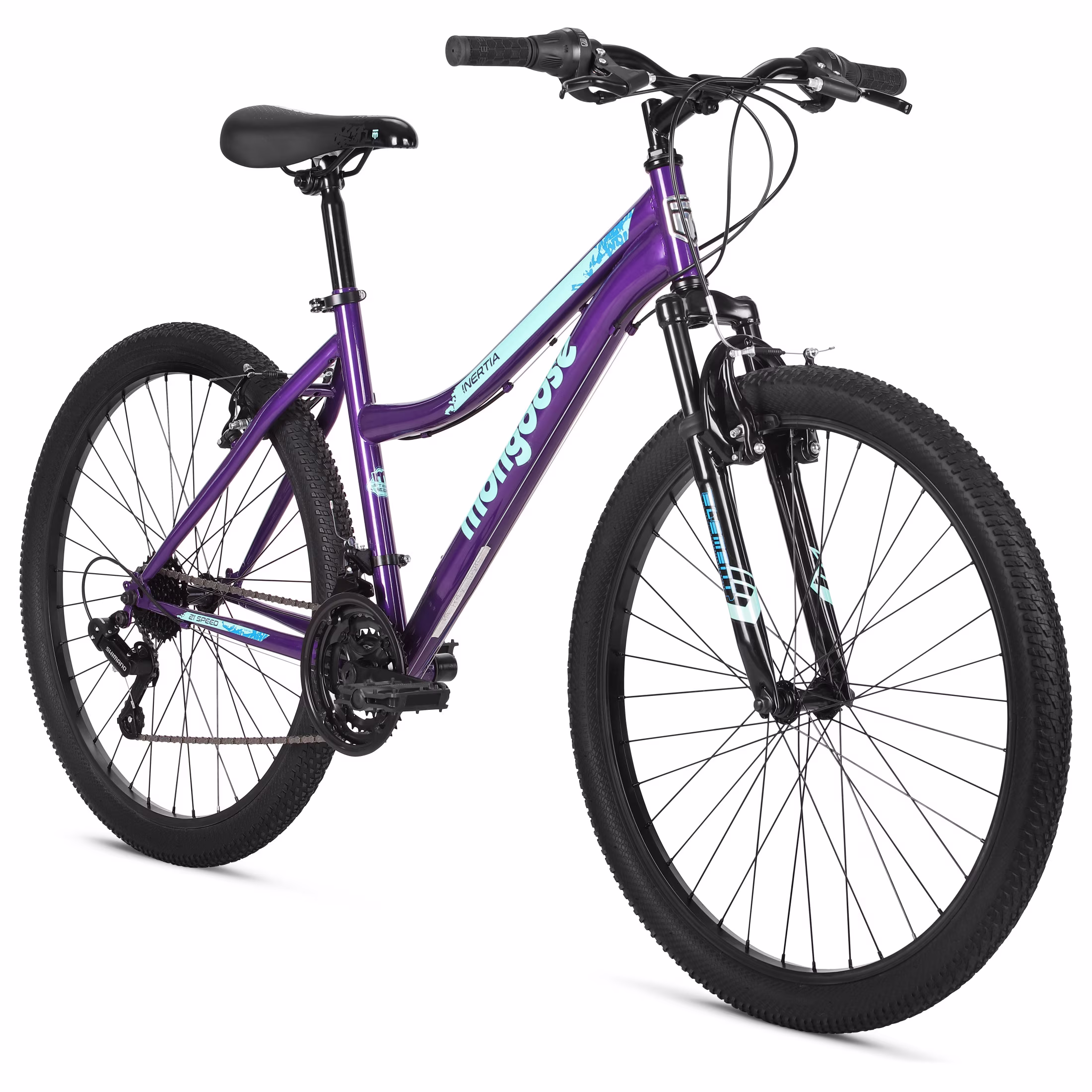 Mongoose Inertia Mountain Bike, 26-Inch Wheels, 21 Speeds, Purple - Image 5