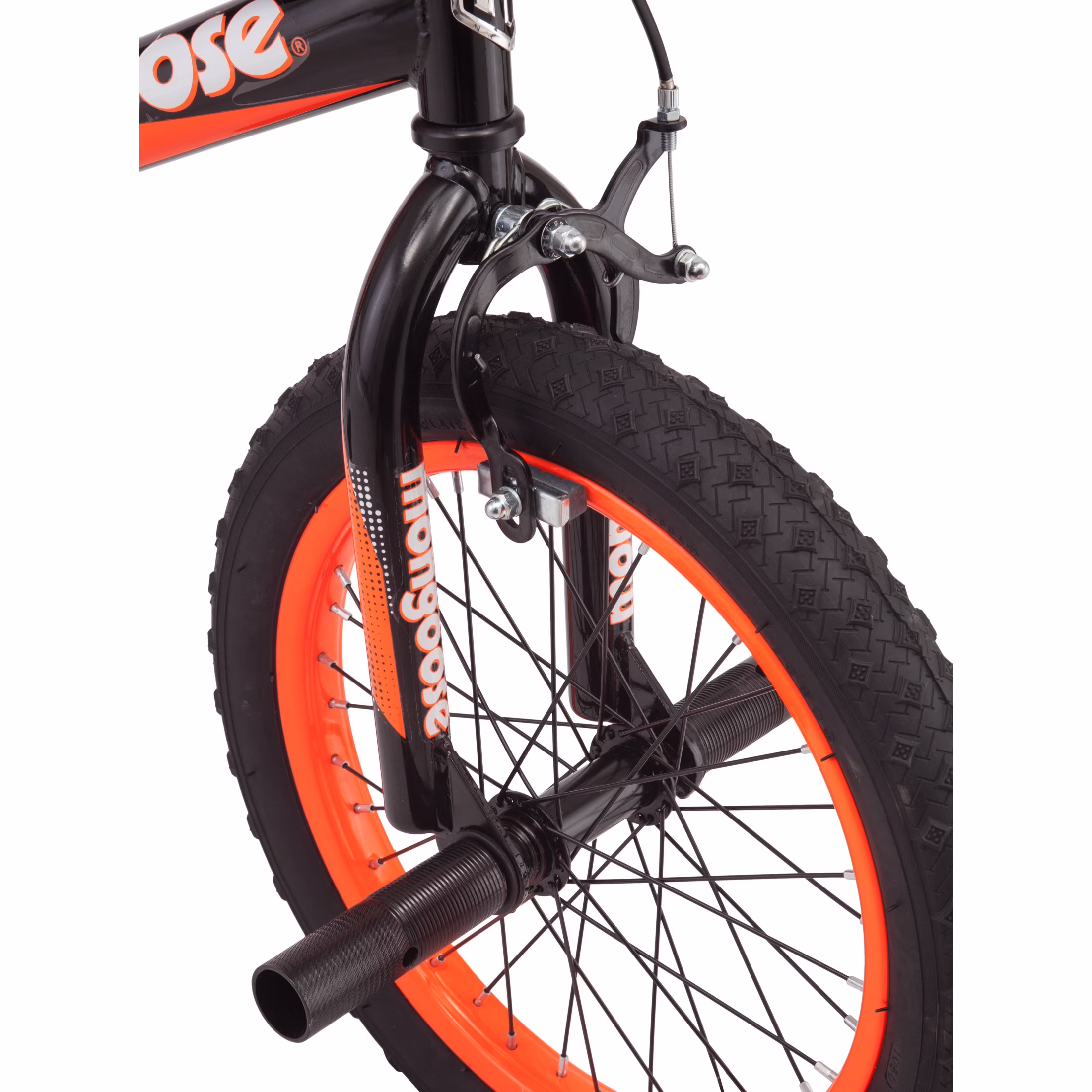 Mongoose Mutant Kids BMX Style Boys Bike, 16-in. Wheels, Kids Ages 3 - 5, Black & Orange - Image 5