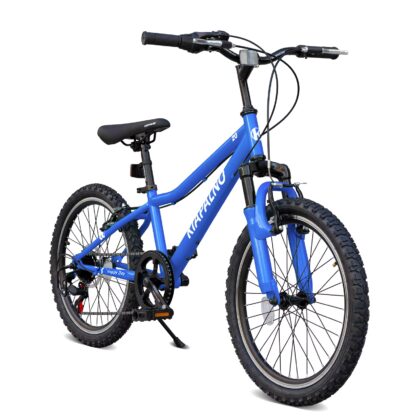 NESTIA 20 Inch Mountain Bike, 7-Speed Adult Dual-Suspension, Sturdy Steel Frame, Twist Shifting Dual Handbrake, Adjustable Seat Men Women