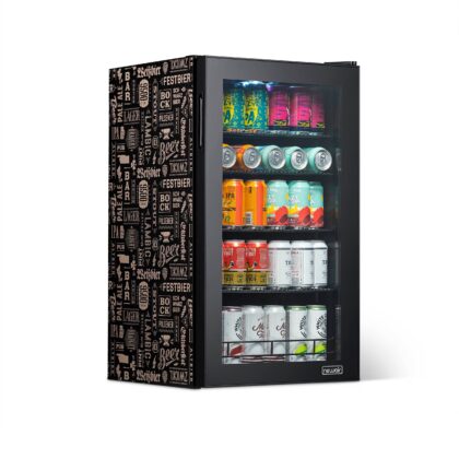 Newair® 126-Can Freestanding "Beers of the World" Beverage Fridge - 18.5"