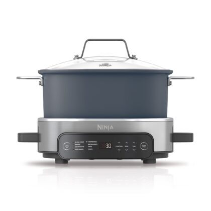 Ninja 10-in-1 Everyday PossibleCooker Pro 6.5-Qt, Slow Cook, Sear/Sauté, 8Cooking Functions, Family-Sized Capacity, MC1101 Midnight Blue