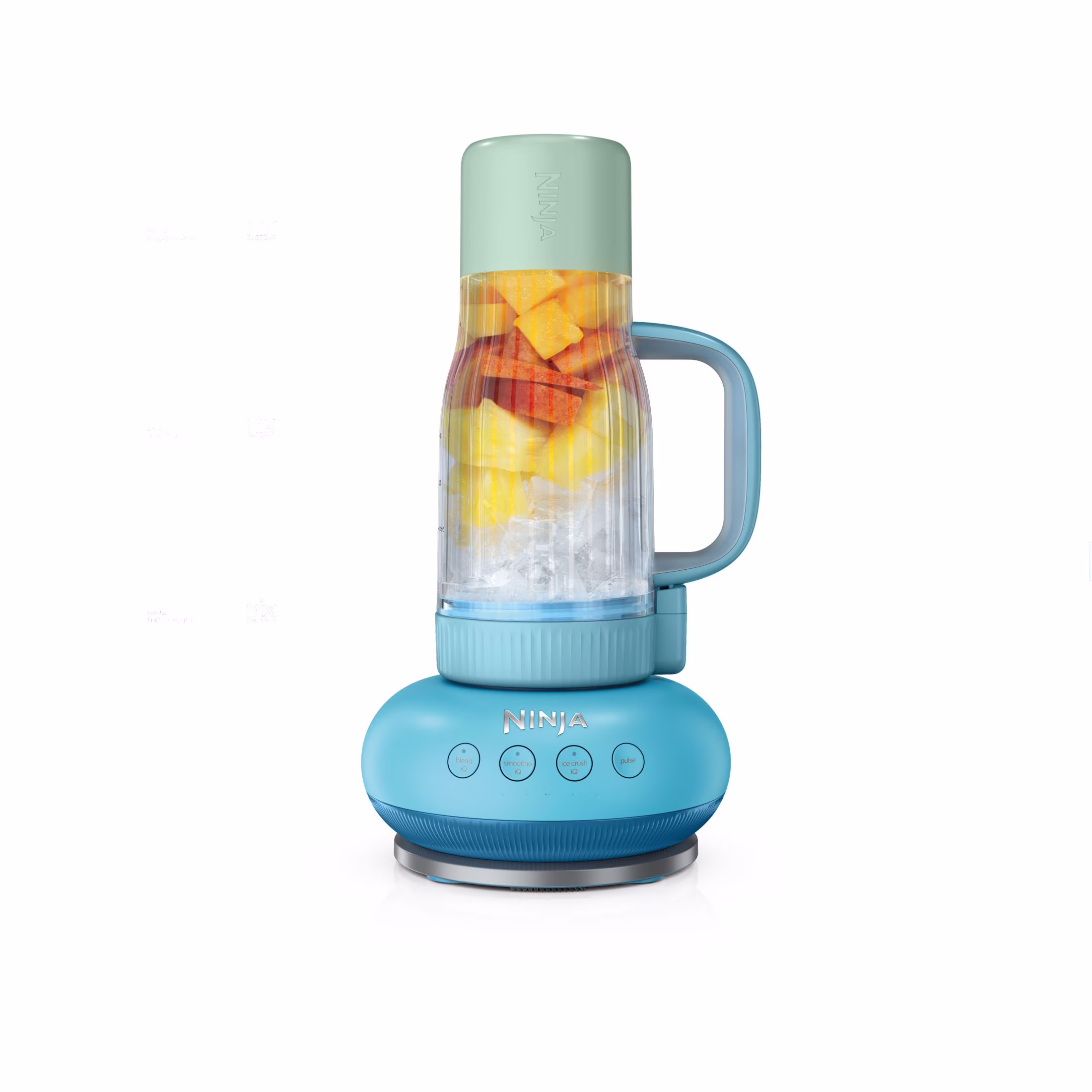 Ninja BlendBOSS 26-Oz Personal Blender, for Smoothies & Frozen Drinks, Travel Tumbler with LeakProof Lid and Chug Spout, Auto-iQ Technology, 1200PW, DB301BL Blue Raspberry