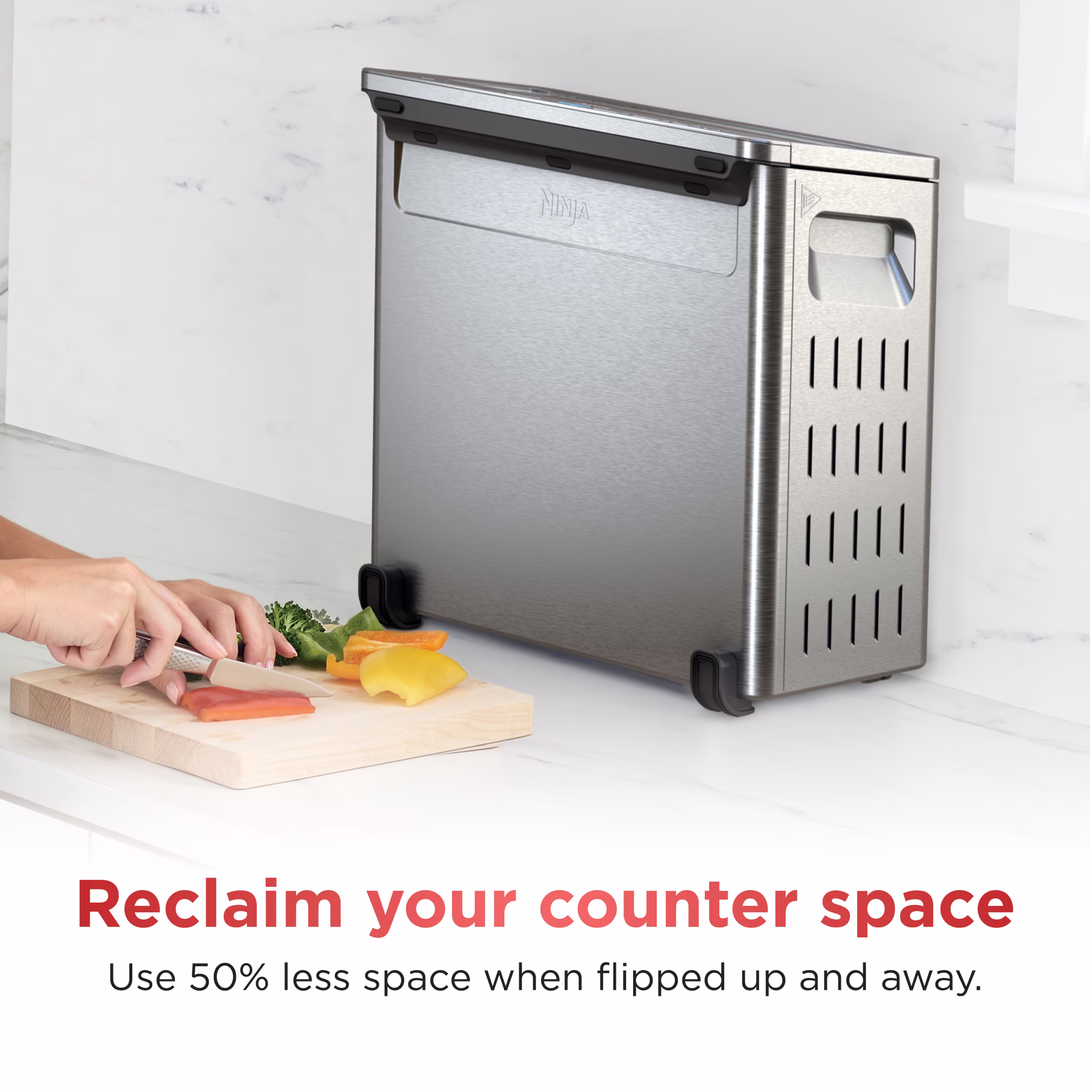 Ninja Flip Toaster Oven & Air Fryer, 8-in-1, Flip Up & Away for Storage, Roast, Toast, Bake & More, SP140 - Image 2