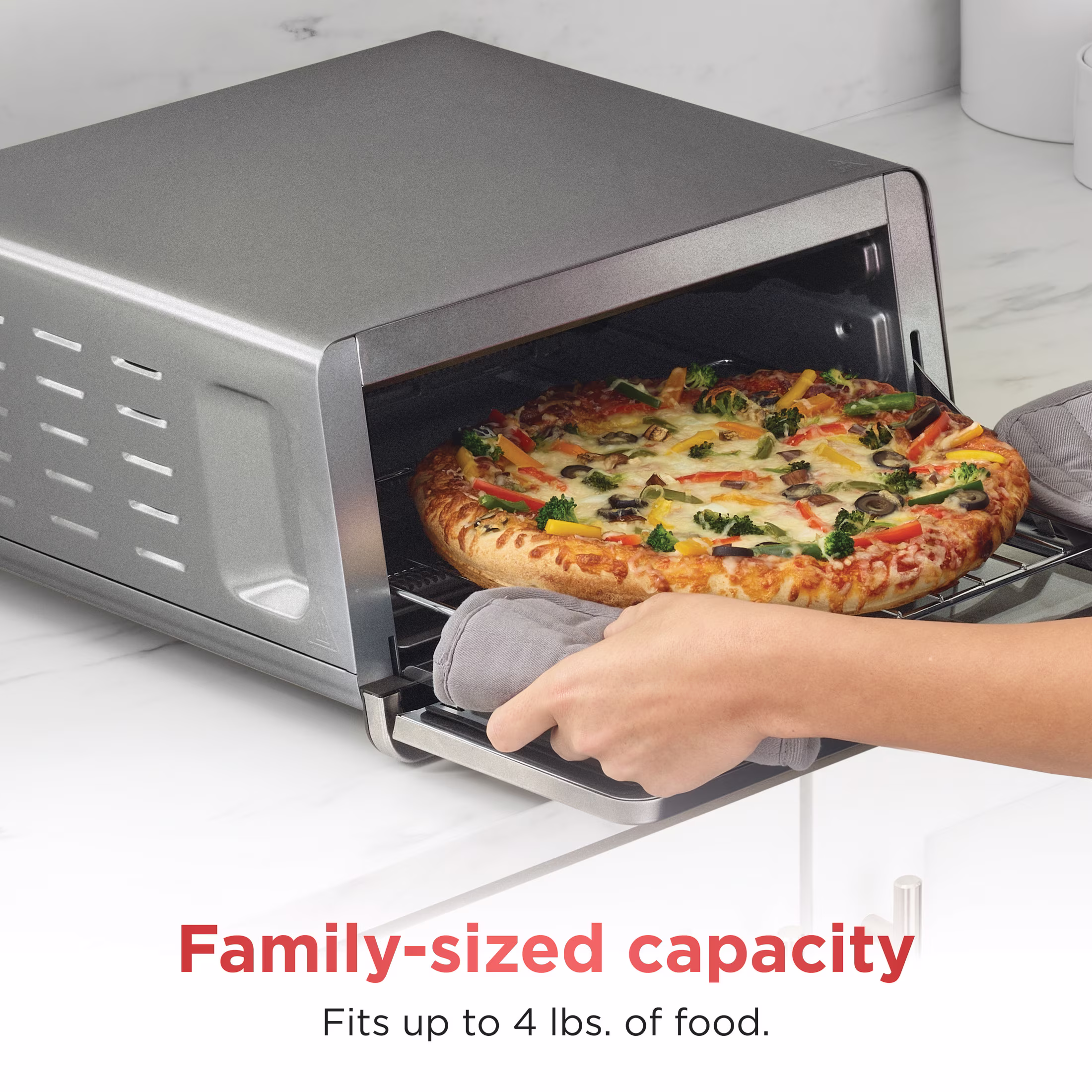 Ninja Flip Toaster Oven & Air Fryer, 8-in-1, Flip Up & Away for Storage, Roast, Toast, Bake & More, SP140 - Image 3