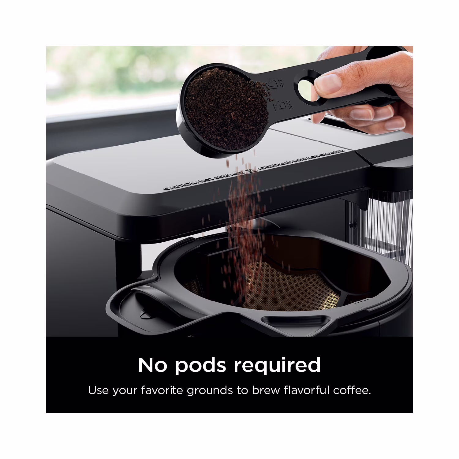 Ninja Hot & Iced 10-Cup Drip Coffee Maker, 4 Brew Styles, Rapid Cold Brew, CM360WM, Black - Image 2