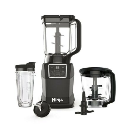 Ninja Kitchen System with Auto IQ Boost and 7-Speed Blender: Food Processor, 72 oz Capacity, Stainless Steel Blades